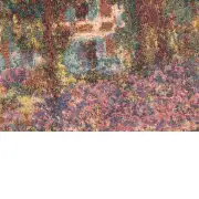 C Charlotte Home Furnishings Inc Monet's Iris Garden European Cushion Cover - 18 in. x 18 in. by Claude Monet | Close Up 2