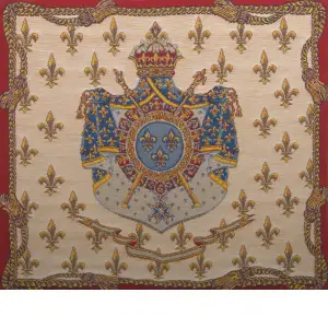 Blason Royal Belgian Cushion Cover - 18 in. x 18 in. Cotton by Charlotte Home Furnishings Inc