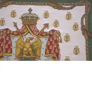 Napoleon Crest Belgian Sofa Pillow Cover | Close Up 3