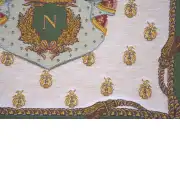 Napoleon Crest Belgian Sofa Pillow Cover | Close Up 4