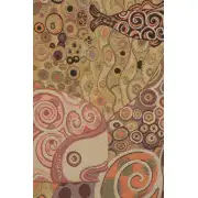 Sleeping Danae By Klimt Italian Tapestry - 60 in. x 25 in. Cotton/Viscose/Polyester by Gustav Klimt | Close Up 2