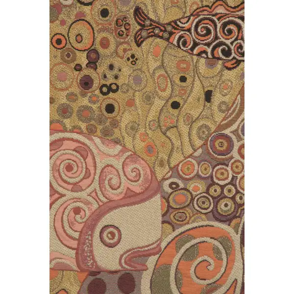 Sleeping Danae By Klimt Italian Tapestry - 60 in. x 25 in. Cotton/Viscose/Polyester by Gustav Klimt | Close Up 2