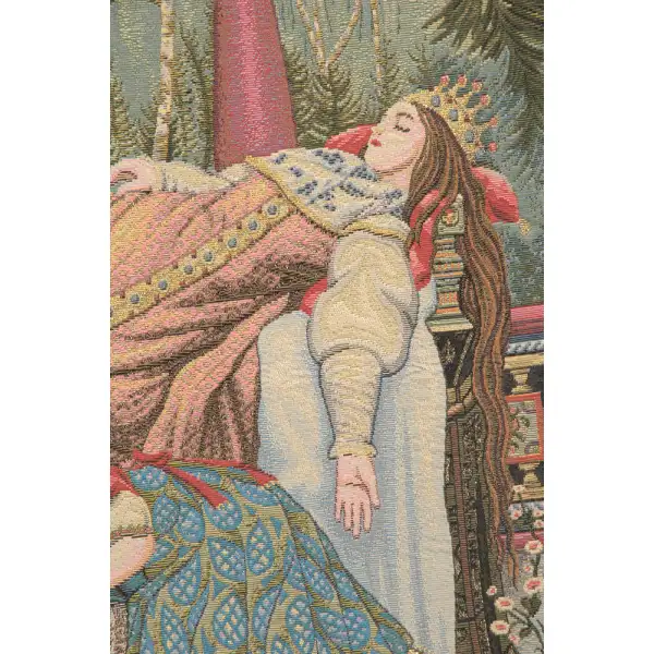 Sleeping Beauty Italian Square Italian Tapestry | Close Up 1