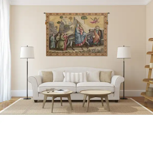 Flight Into Egypt Italian Tapestry - 50 in. x 36 in. Cotton/Viscose/Polyester by Giotto di Bondone | Life Style 1