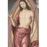 Resurrection Italian Tapestry - 36 in. x 50 in. Cotton/Viscose/Polyester by Pietro Perugino | Close Up 1