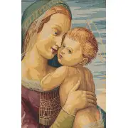 Madonna With Child By Raphael Italian Tapestry - 20 in. x 24 in. Cotton/Viscose/Polyester by Raphael | Close Up 1