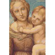 Cowper Madonna by Raphael Italian Tapestry | Close Up 1