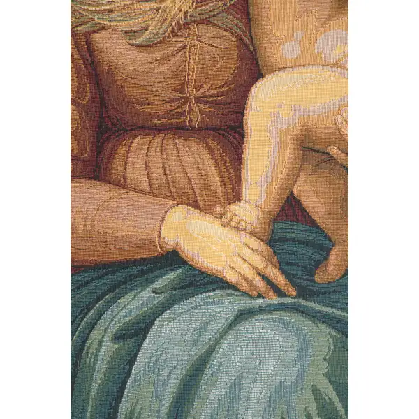 Cowper Madonna by Raphael Italian Tapestry | Close Up 2