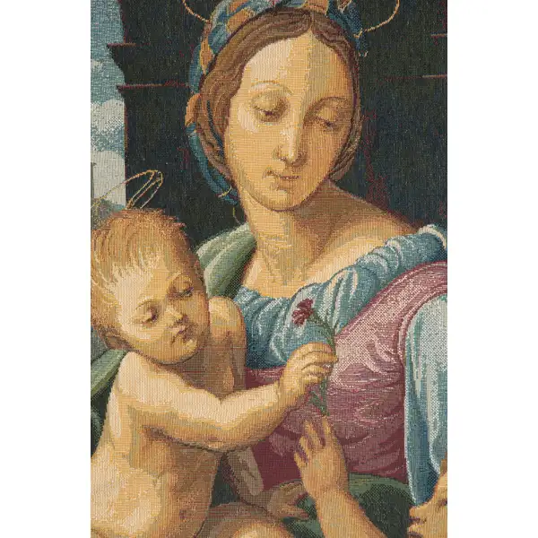 Madonna Aldobrandini by Raphael Italian Tapestry | Close Up 1