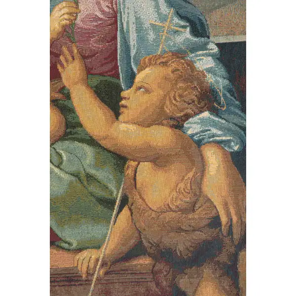 Madonna Aldobrandini by Raphael Italian Tapestry | Close Up 2