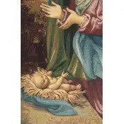 Madonna Adoring the Child Italian Tapestry | Close Up 2