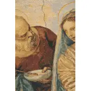 Madonna Della Pappa Italian Tapestry - 25 in. x 22 in. Cotton/Viscose/Polyester by Paolo Veronese | Close Up 2