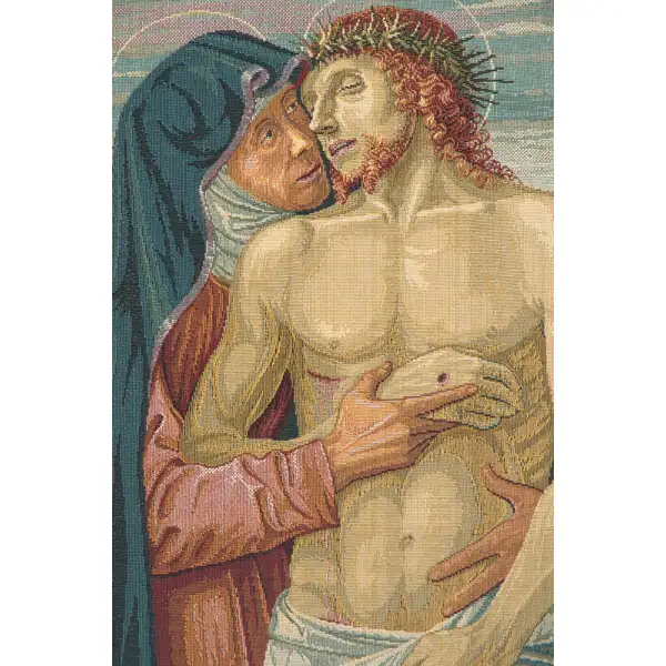 Pieta Italian Tapestry | Close Up 1