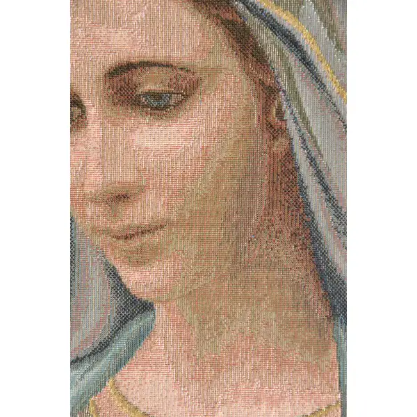 Madonna di Medjugorie Italian Tapestry | Close Up 2