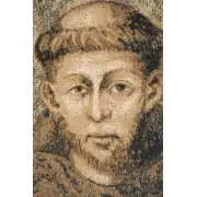 St. Francis From Assisi Italian Tapestry | Close Up 1