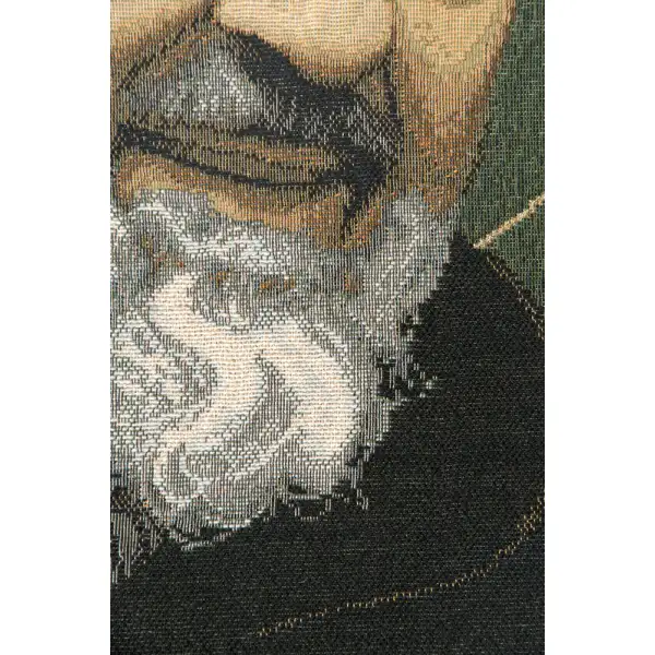 St. Pio Italian Tapestry - 13 in. x 18 in. Cotton/Viscose/Polyester by Charlotte Home Furnishings | Close Up 2