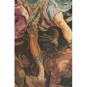 St. Michael Italian Tapestry - 17 in. x 26 in. Cotton/Viscose/Polyester by Guido Reni