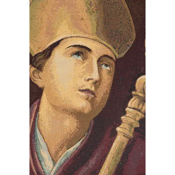 St. Gennaro Italian Tapestry | Close Up 1