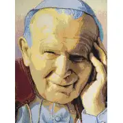 Pope John Paul II Papa Wojtyla Italian Tapestry | Close Up 2