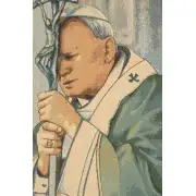 Pope John Paul II  Italian Tapestry | Close Up 1