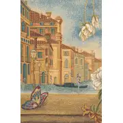 Venice Balcony with Flowers Italian Wall Tapestry | Close Up 2