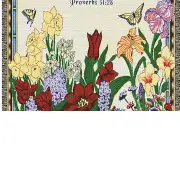 Mother Proverbs 31:28 Tapestry Afghan Throw | Close Up 1