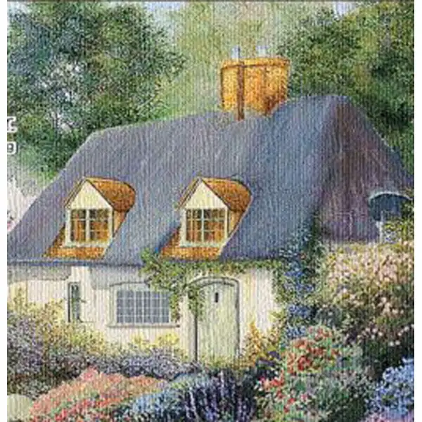 Cottage Path - 68 in. x 52 in. Cotton by Charlotte Home Furnishings Inc | Close Up 1