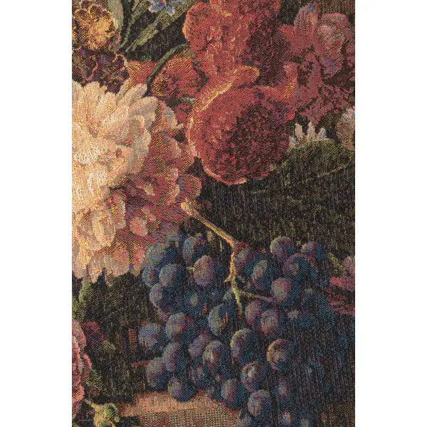 Bouquet Exotique French Wall Tapestry - 44 in. x 58 in. Wool/cotton/others by Jan Frans Van Dael | Close Up 1