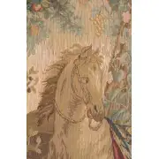 Le Point Deau Cheval French Wall Tapestry - 30 in. x 60 in. Wool/cotton/others by Albert Eckhout | Close Up 1