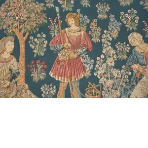 Travail De La Laine French Wall Tapestry - 32 in. x 27 in. Cotton/Viscose/Polyester by Charlotte Home Furnishings Inc