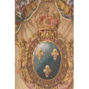 Grandes Armoiries Red French Wall Tapestry - 44 in. x 58 in. Wool/cotton/others by Pierre Josse Perrot | Close Up 1