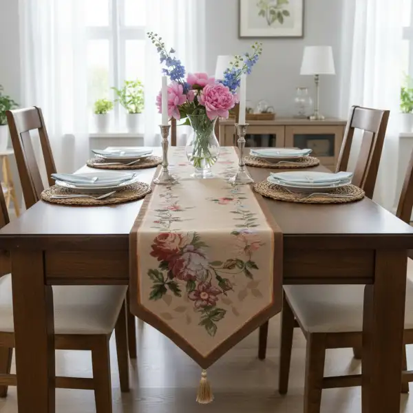 French Floral Roses Decorative Table Mat | Life Style 2