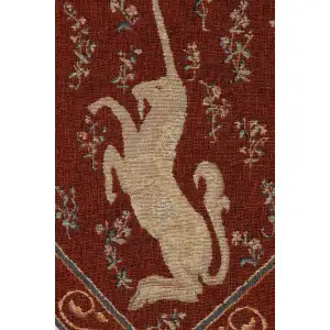 Licorne II French Table Mat - 34 in. x 14 in. Wool/cotton/others by Charlotte Home Furnishings Inc