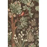 Tree Of Life - Brown Belgian Tapestry - 51 in. x 69 in. Cotton/Viscose/Polyester by William Morris | Close Up 2