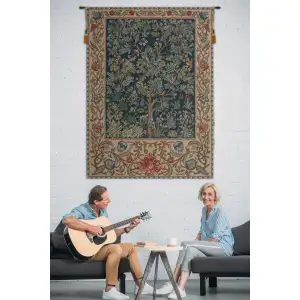 Tree Of Life William Morris Belgian Tapestry - 51 in. x 69 in. Cotton/Viscose/Polyester by William Morris