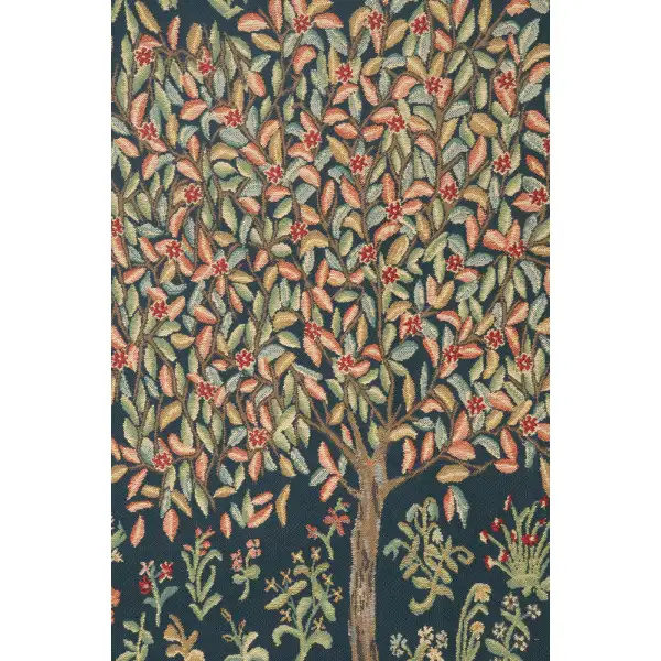 Pastel Tree Of Life Belgian Tapestry - 51 in. x 69 in. Cotton/Viscose/Polyester by William Morris | Close Up 2