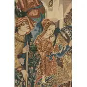 Vendages, Left Side (Rust) Belgian Wall Tapestry | Close Up 1