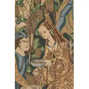 Vendages, Right Side (Rust) Belgian Wall Tapestry | Close Up 2