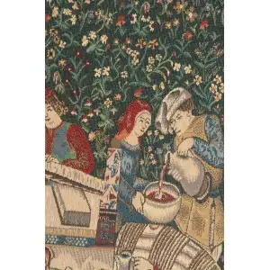 Vendage Portiere Left Side Small Belgian Tapestry - 16 in. x 47 in. Cotton/Viscose/Polyester by Charlotte Home Furnishings Inc