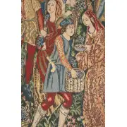 Vendage Portiere, Right Side Belgian Wall Tapestry | Close Up 1