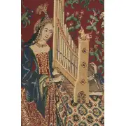 Lady and the Organ II Belgian Tapestry | Close Up 2