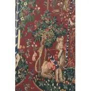 Lady And The Unicorn Series I Belgian Tapestry - 58 in. x 32 in. Cotton/Viscose/Polyester by Charlotte Home Furnishings | Close Up 2