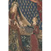 Lady And The Unicorn Belgian Tapestry - 44 in. x 33 in. Cotton/Viscose/Polyester by Charlotte Home Furnishings | Close Up 1