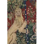 Lady And The Mirror Belgian Tapestry - 38 in. x 33 in. Cotton/Viscose/Polyester by Charlotte Home Furnishings | Close Up 1