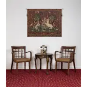 Lady and the Mirror (with Border) Belgian Wall Tapestry | Life Style 1