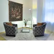 Unicorn Hunt with Border Belgian Wall Tapestry | Life Style 1