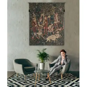 Unicorn Hunt Belgian Tapestry - 33 in. x 42 in. Cotton/Viscose/Polyester by Charlotte Home Furnishings Inc
