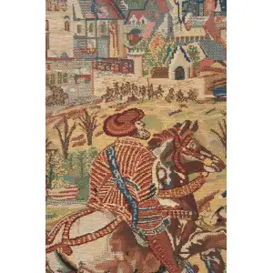 Vieux Brussels (Left Side) Belgian Tapestry - 33 in. x 39 in. Cotton/Viscose/Polyester by Charlotte Home Furnishings Inc
