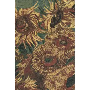 Sunflowers Belgian Tapestry - 33 in. x 40 in. Cotton/Viscose/Polyester by Vincent Van Gogh