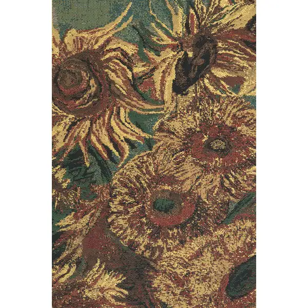 Sunflowers  Belgian Tapestry | Close Up 1